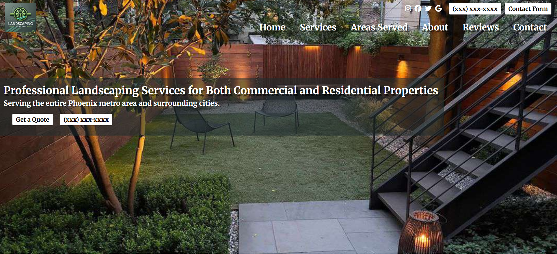 CraftedWeb Solutions Landscaping Service Templates